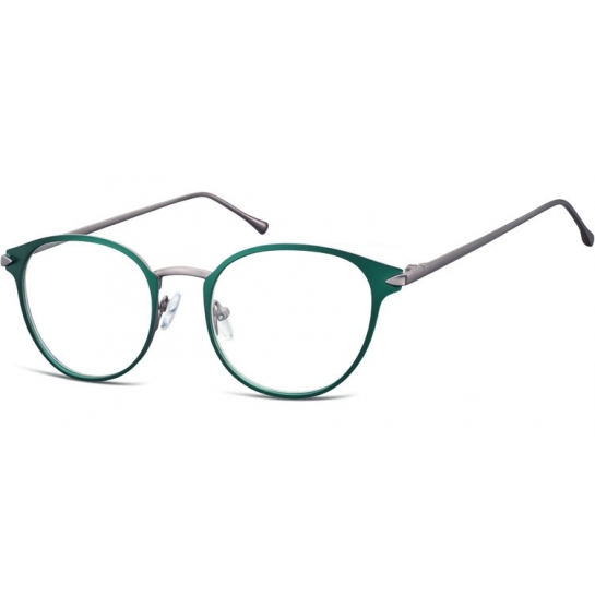 Oprawki okularowe kocie oczy damskie stalowe Sunoptic 940D zielone